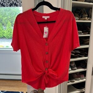 NWT Socialite pinky orange top